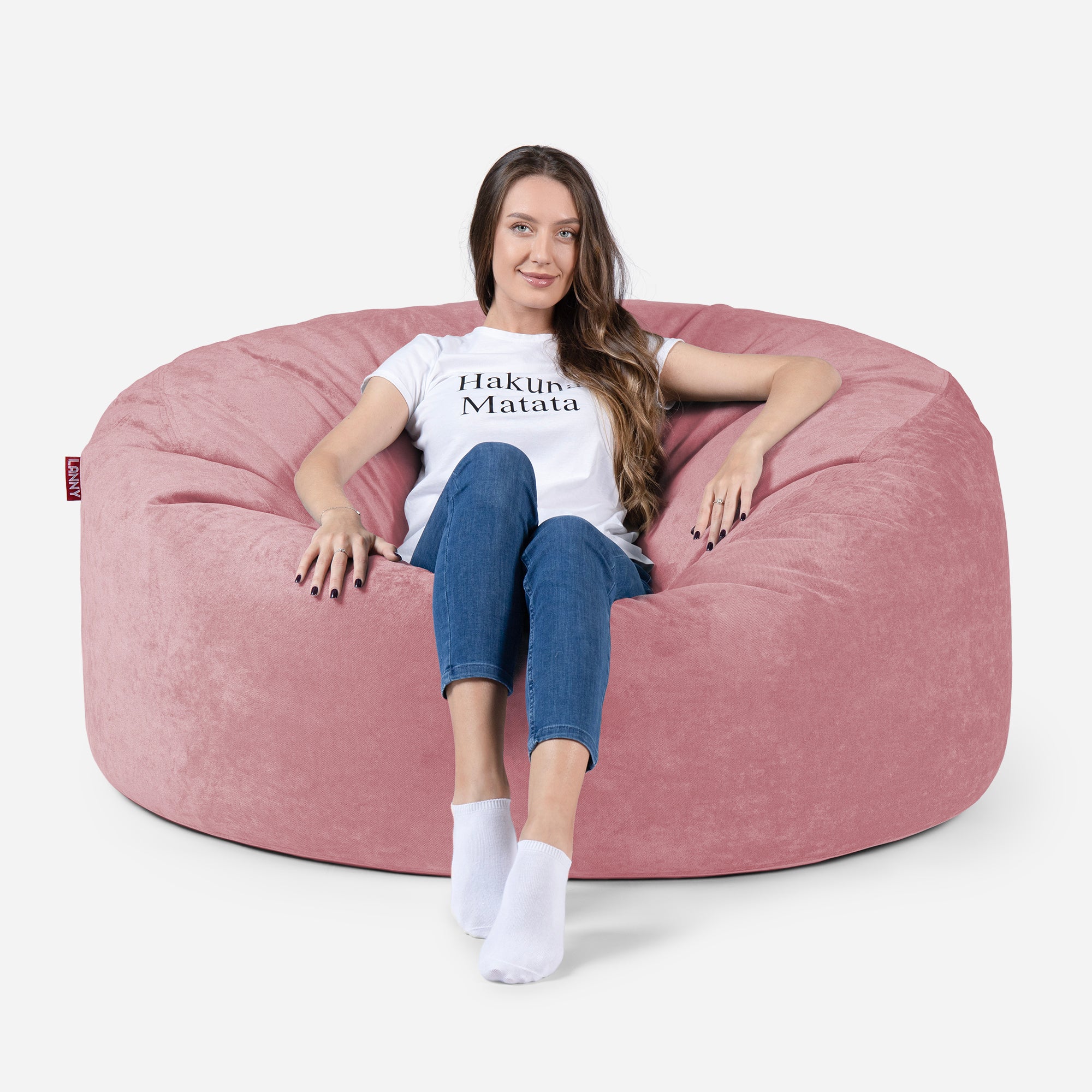 Big pink bean bag new arrivals