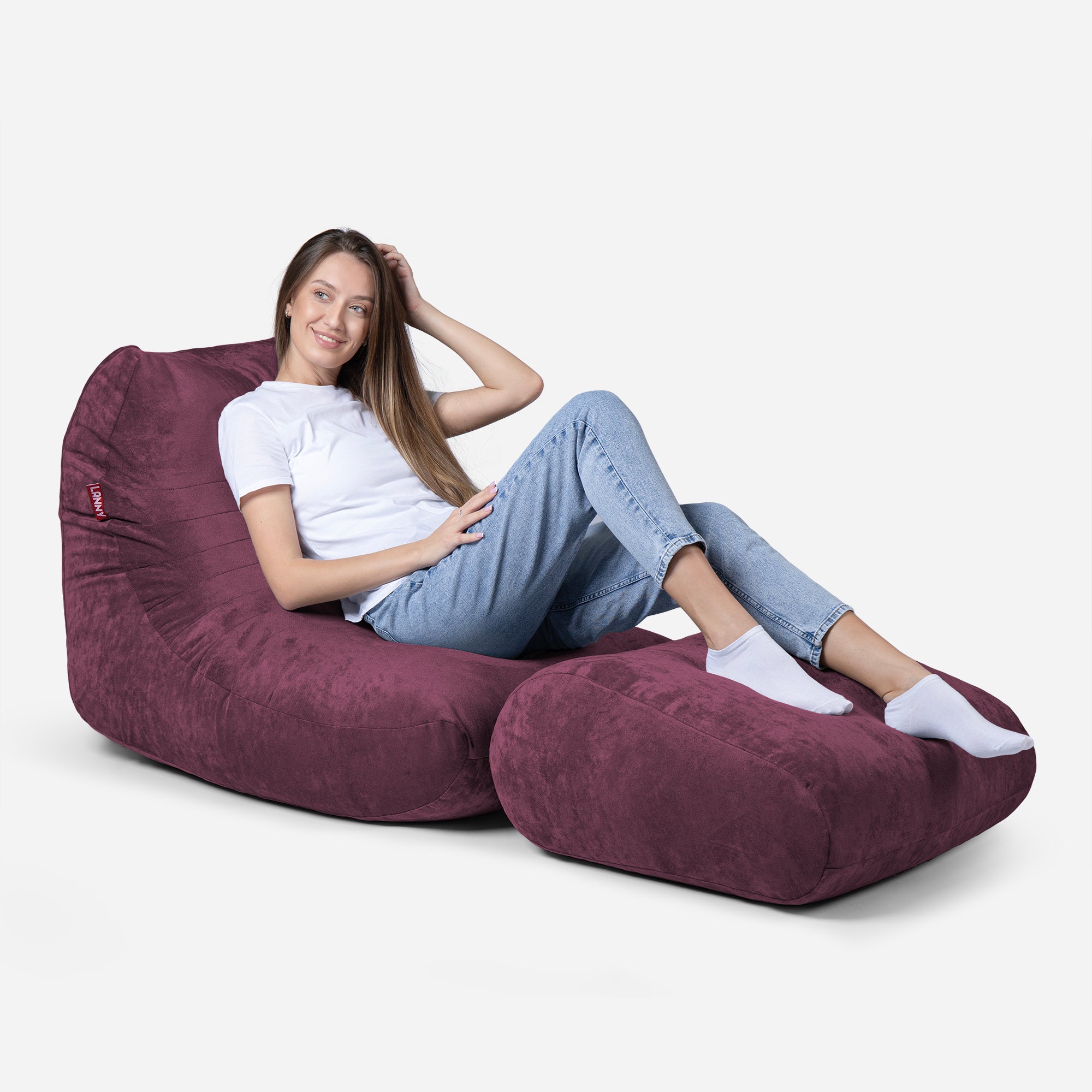 Lilac on sale bean bag