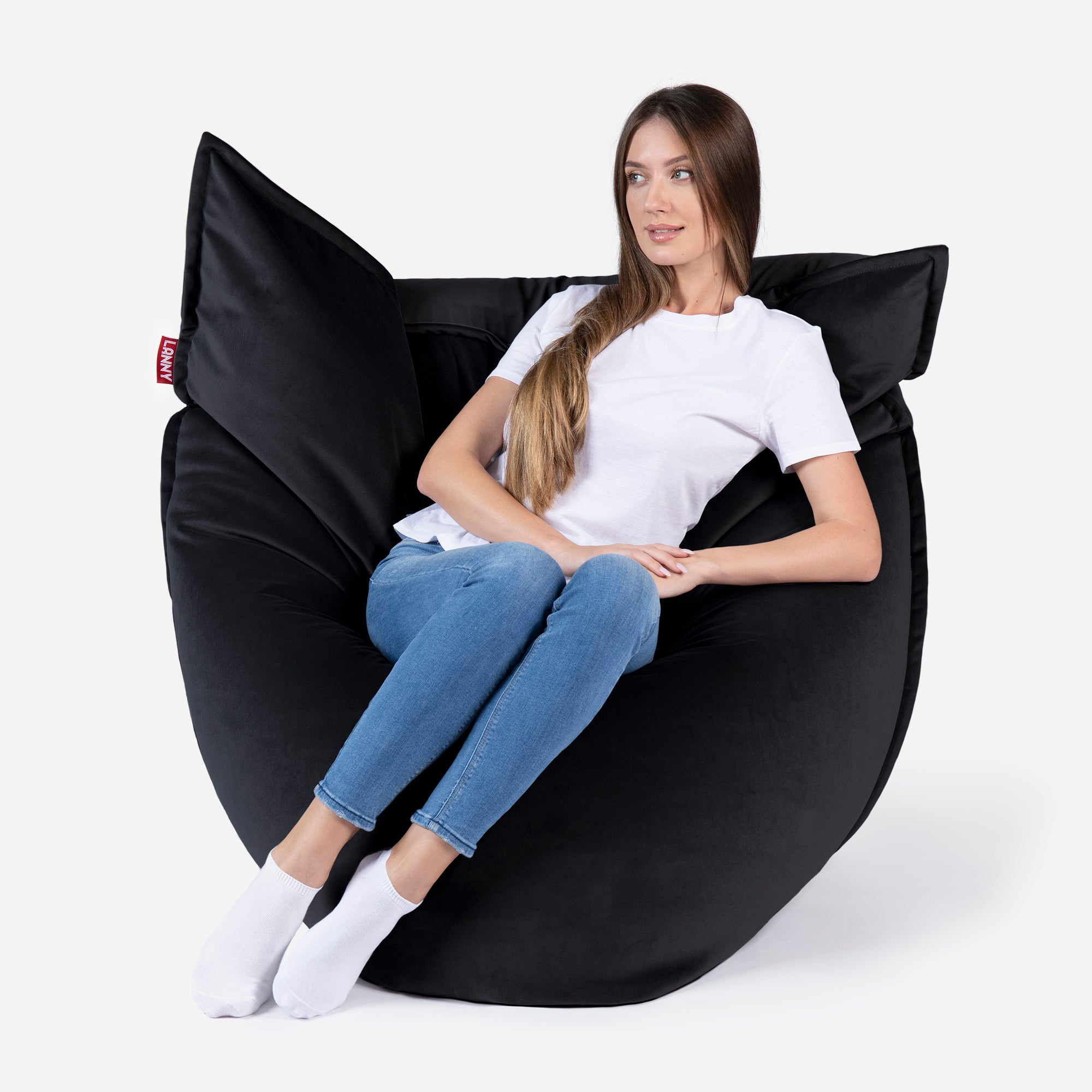 Black velvet best sale bean bag