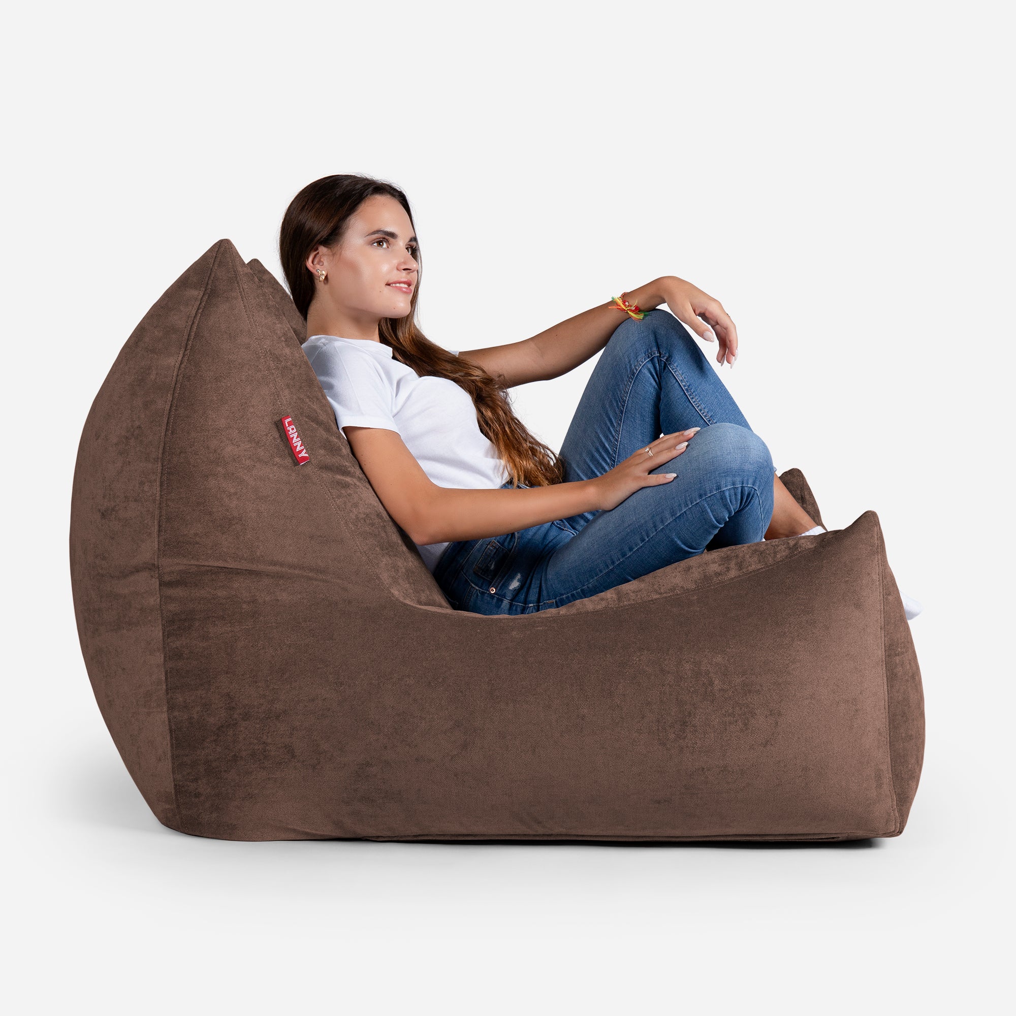 Brown bean store bag chairs