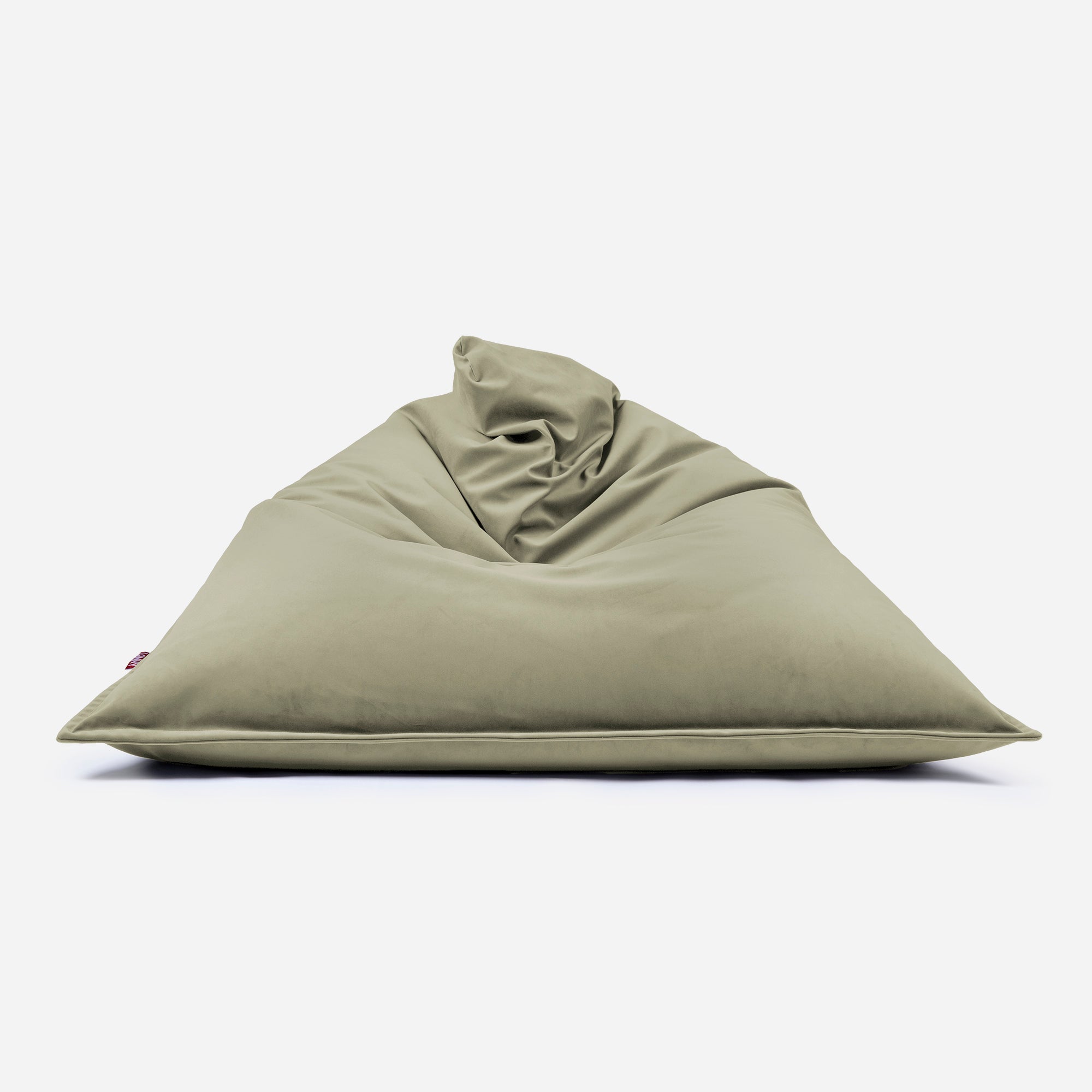 Sloppy Large Velvet Khaki Bean bag