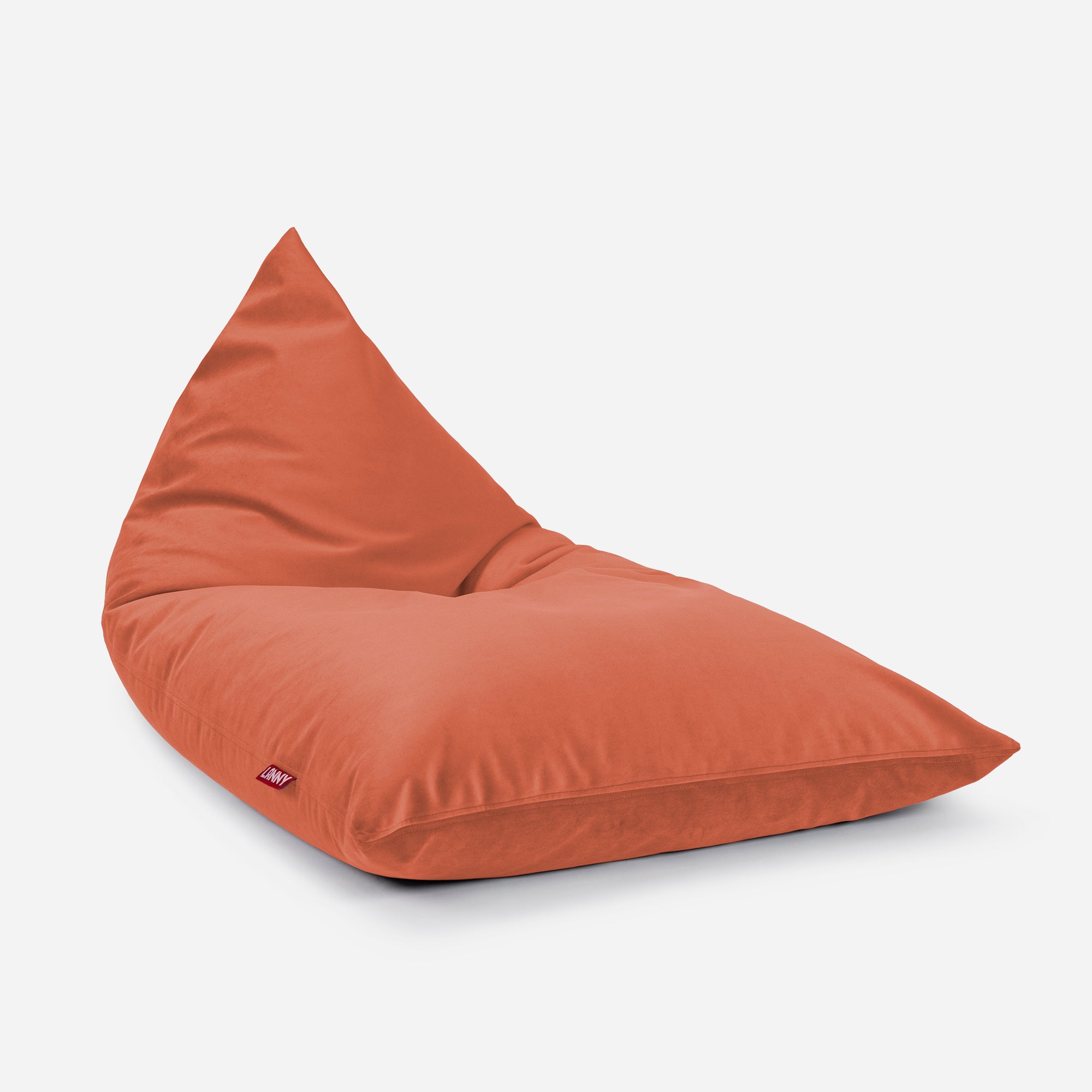 Slim Velvet Amber Bean bag