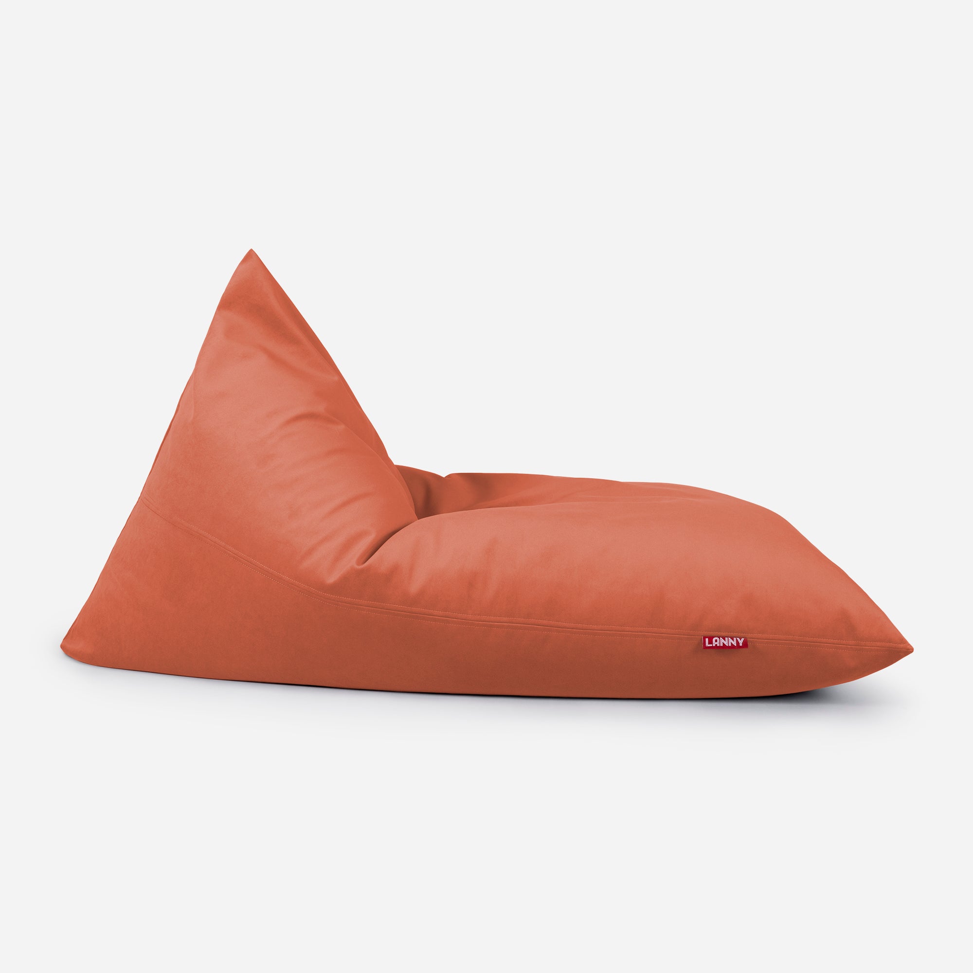 Slim Velvet Amber Bean bag