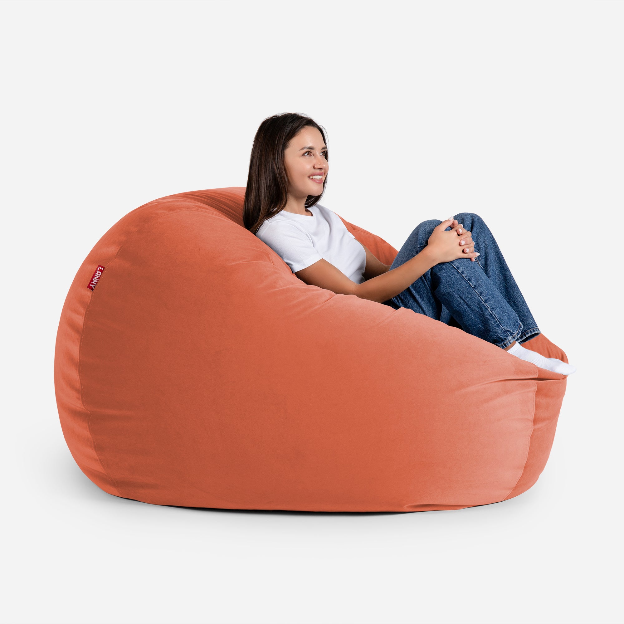 Sphere Velvet Amber Bean bag