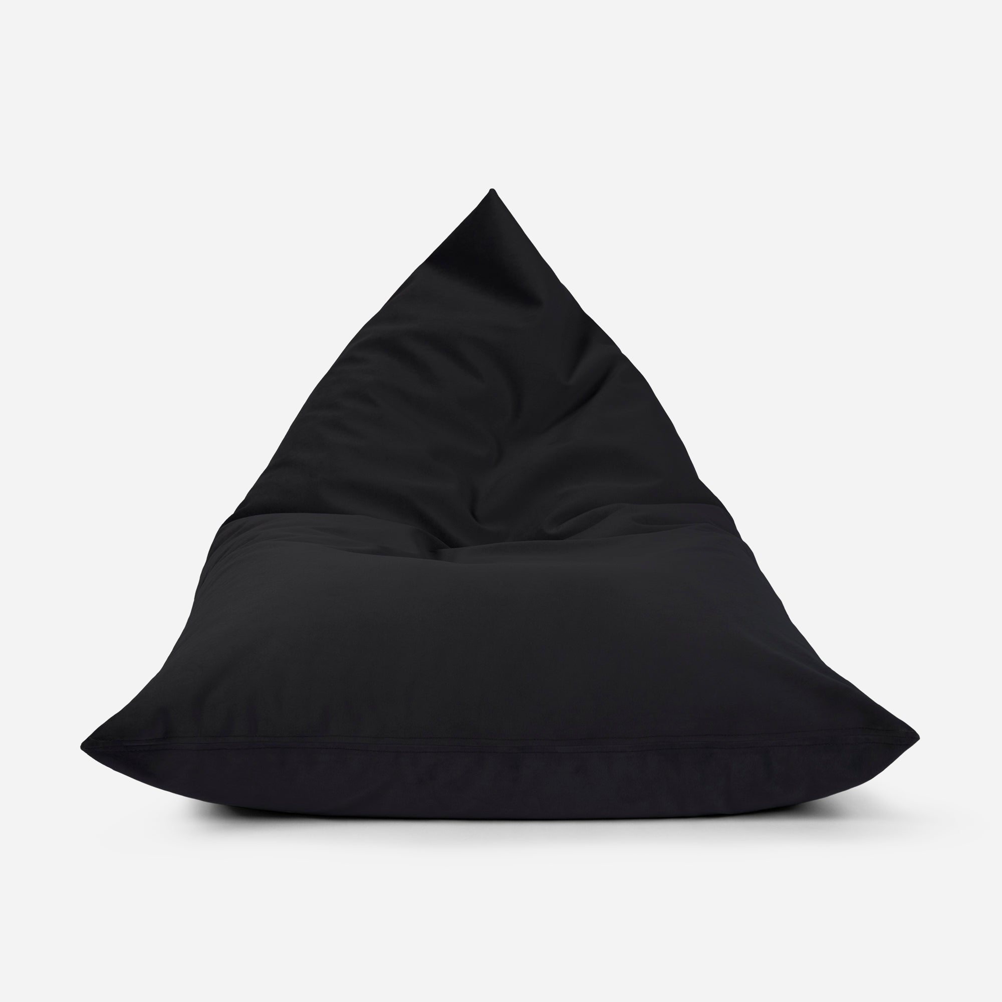 Slim Velvet Black Bean bag