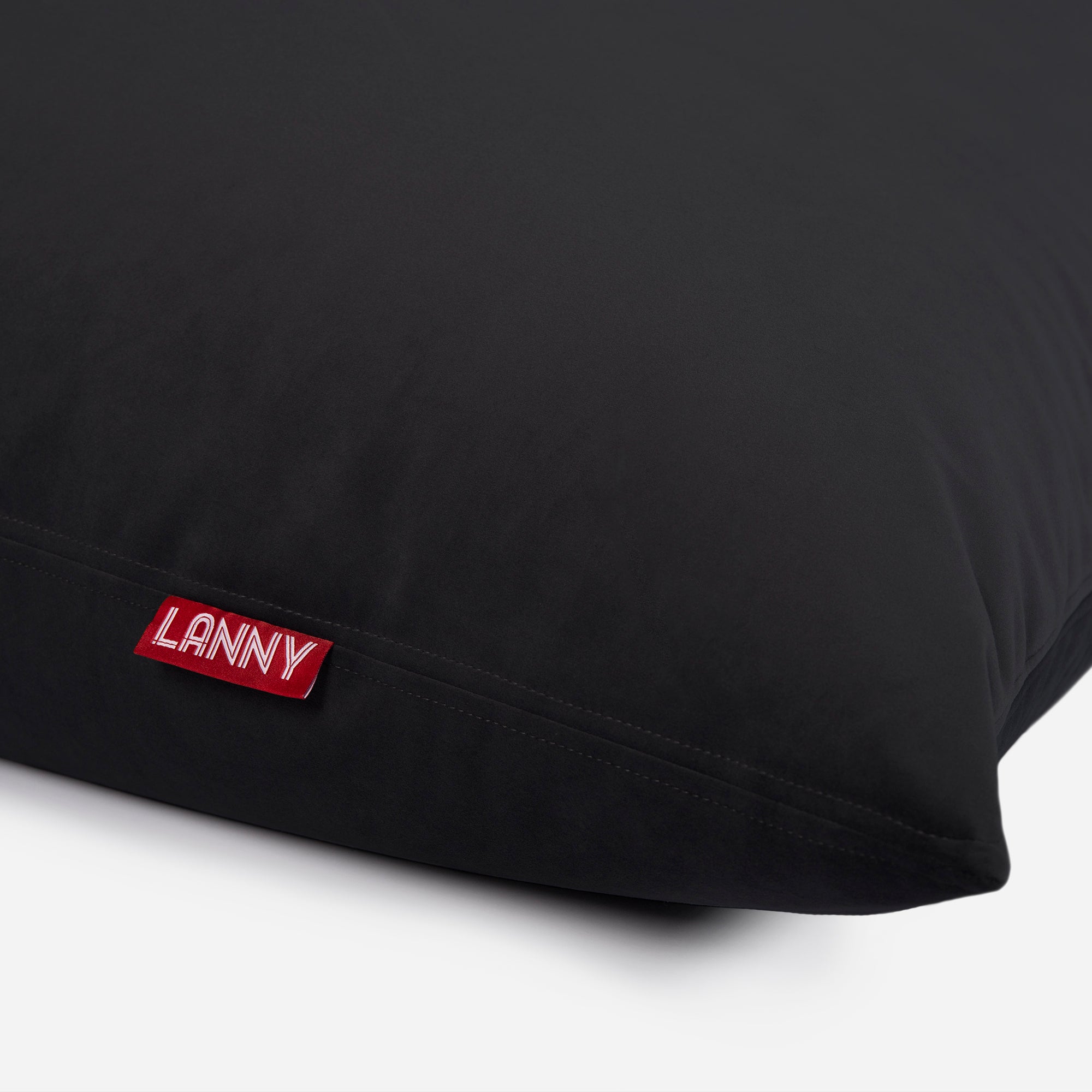 Slim Velvet Black Bean bag