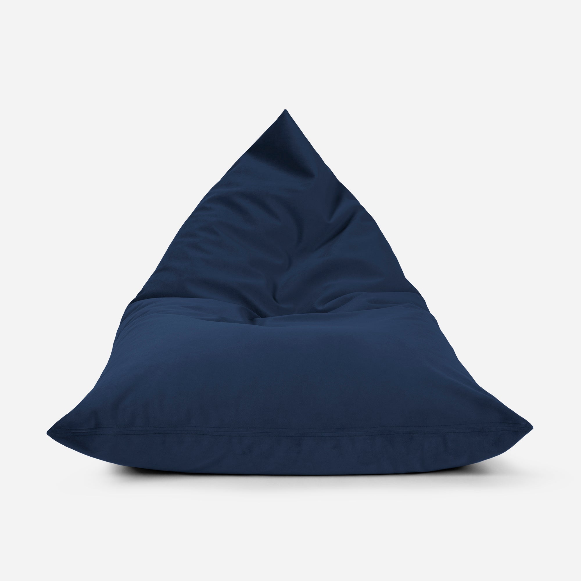 Slim Velvet Blue Bean bag