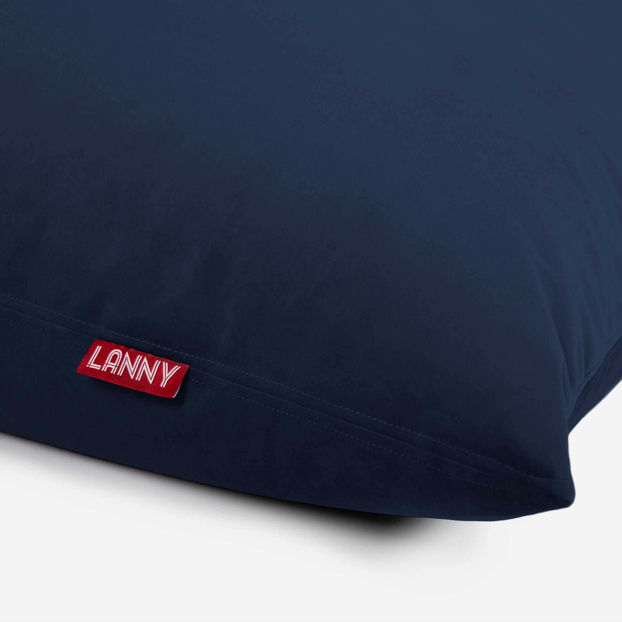 Slim Velvet Blue Bean bag