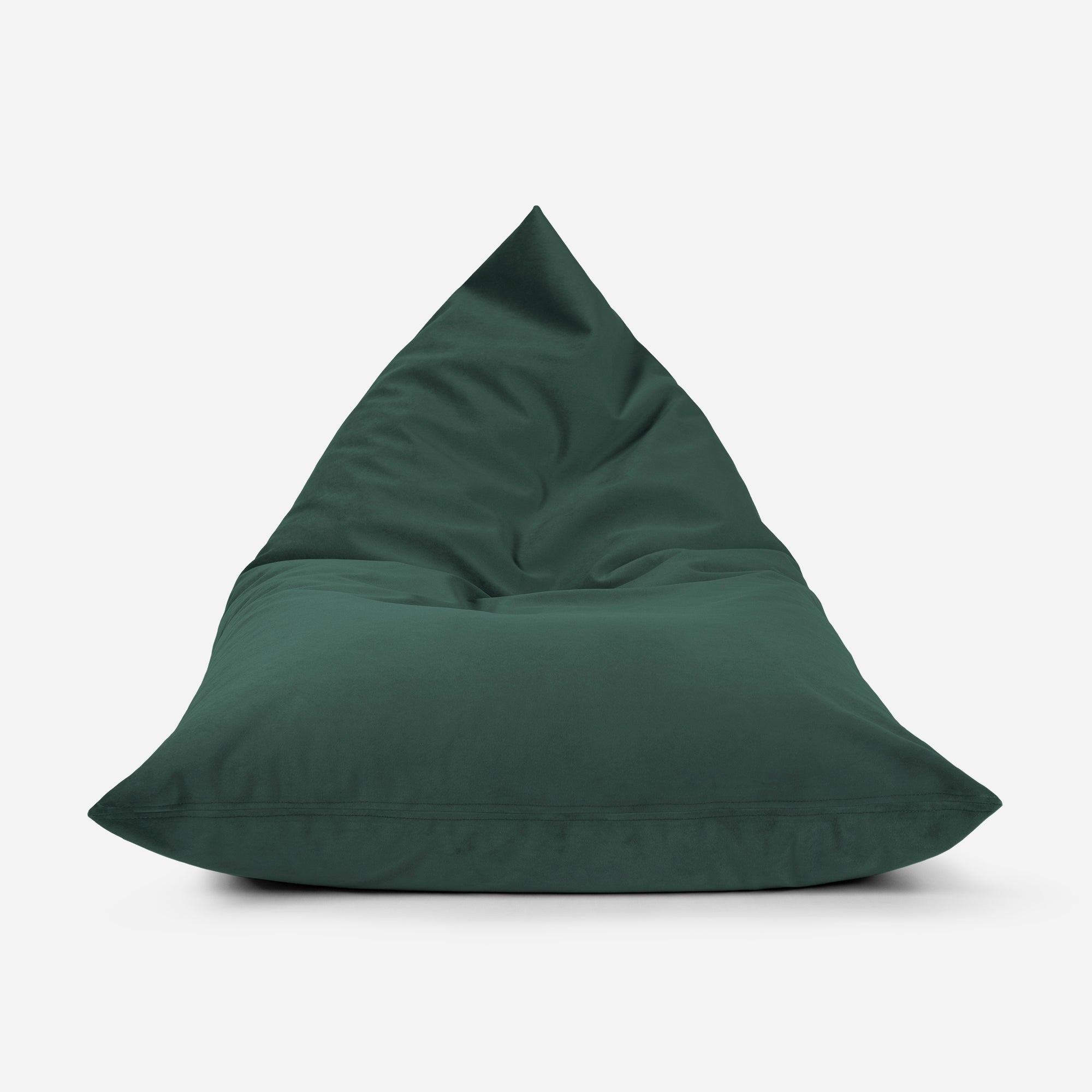 Slim Velvet Green Bean bag