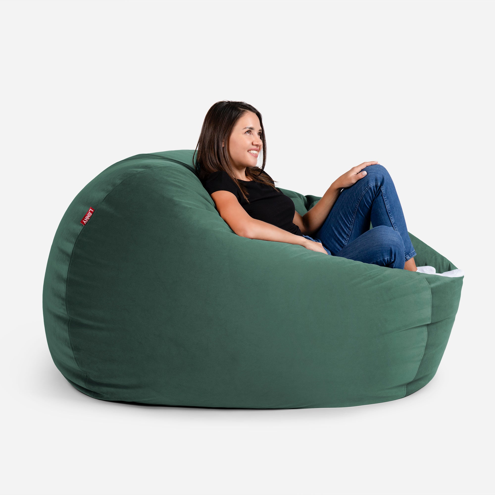 Sphere Velvet Green Bean bag