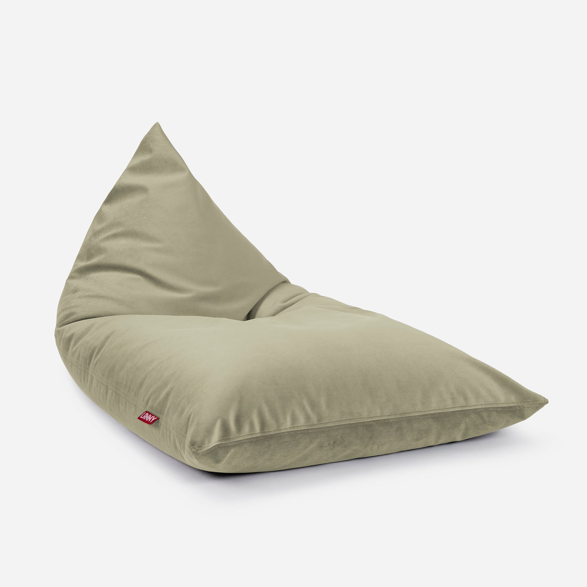 Slim Velvet Khaki Bean bag