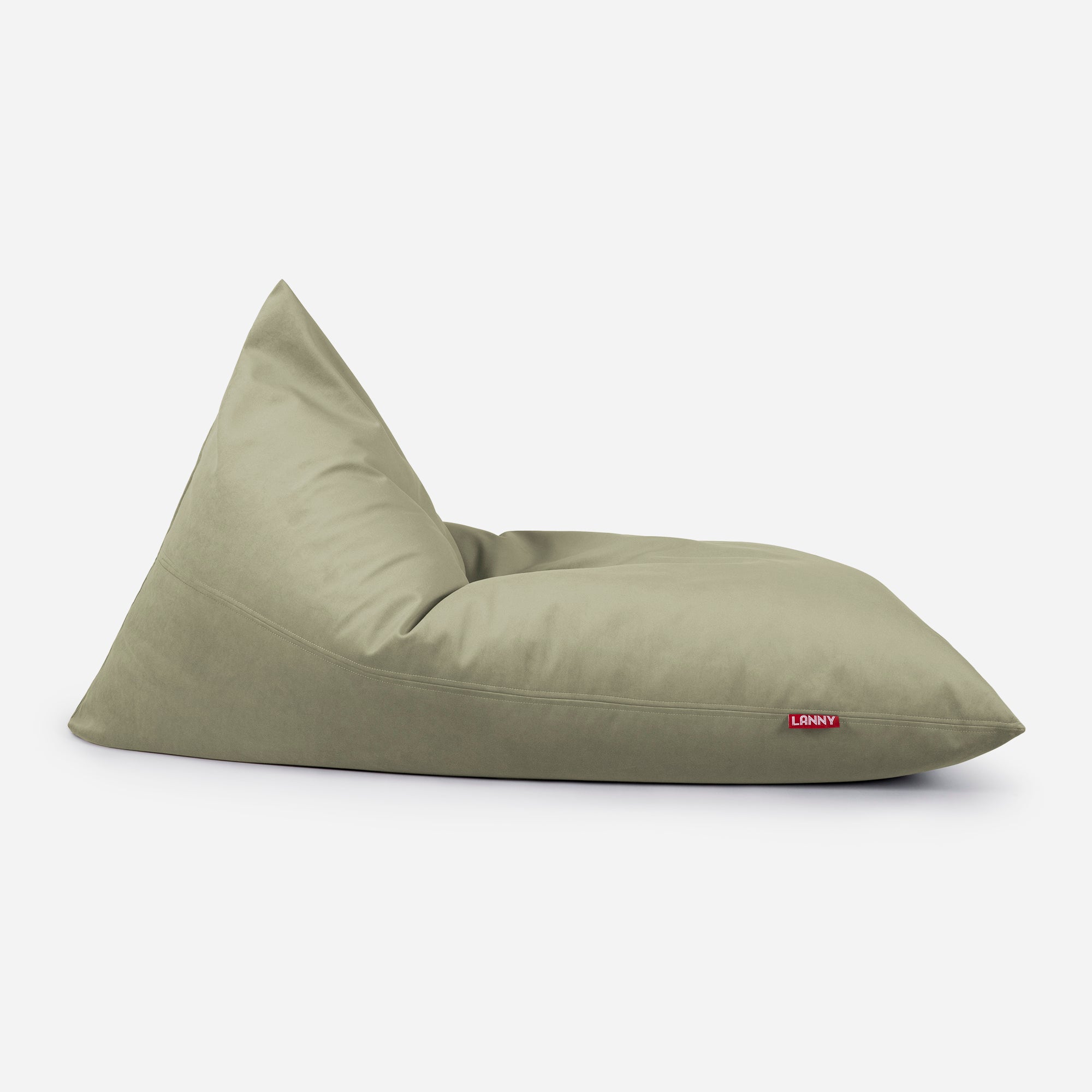 Slim Velvet Khaki Bean bag