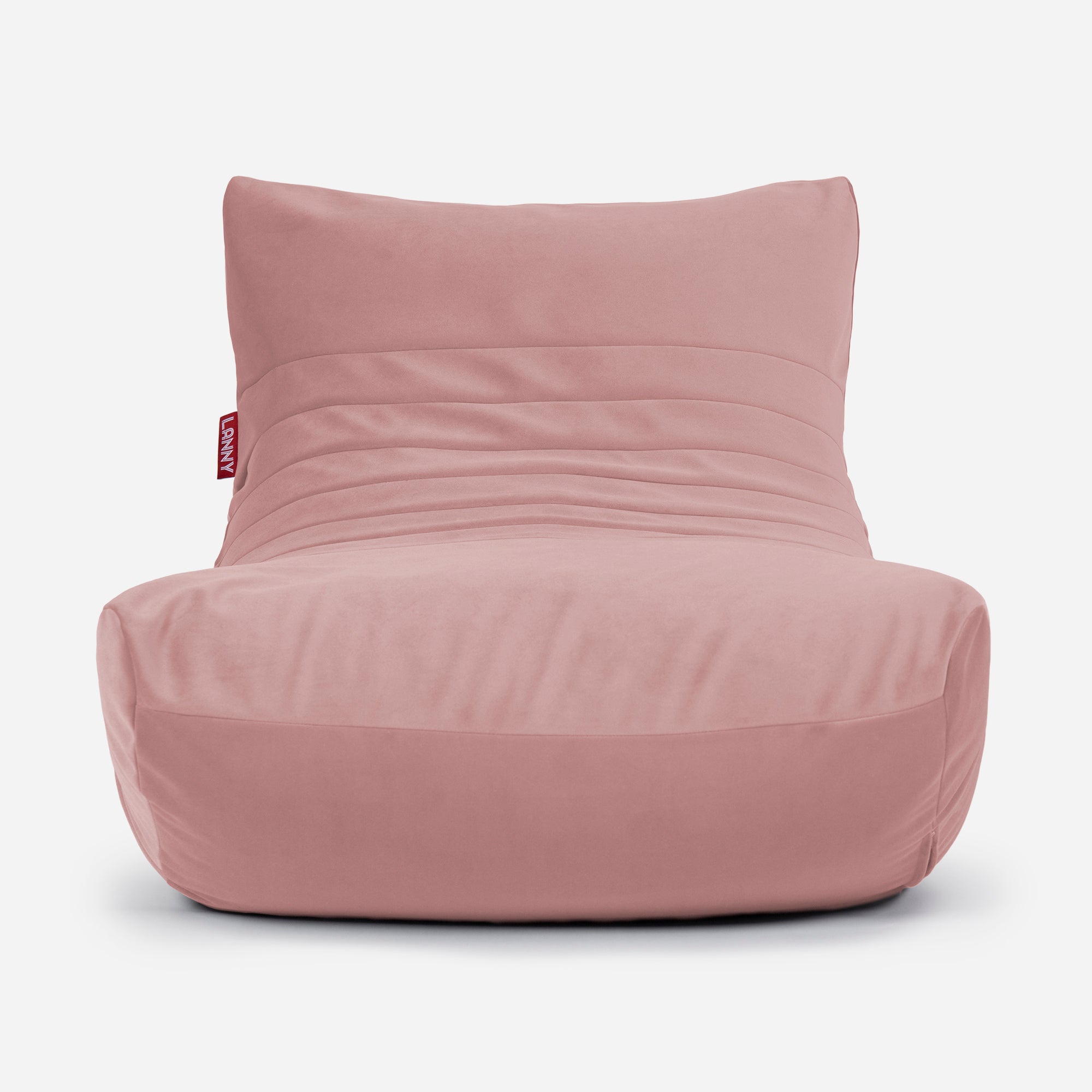 Curvy Velvet Pink Bean bag Chair