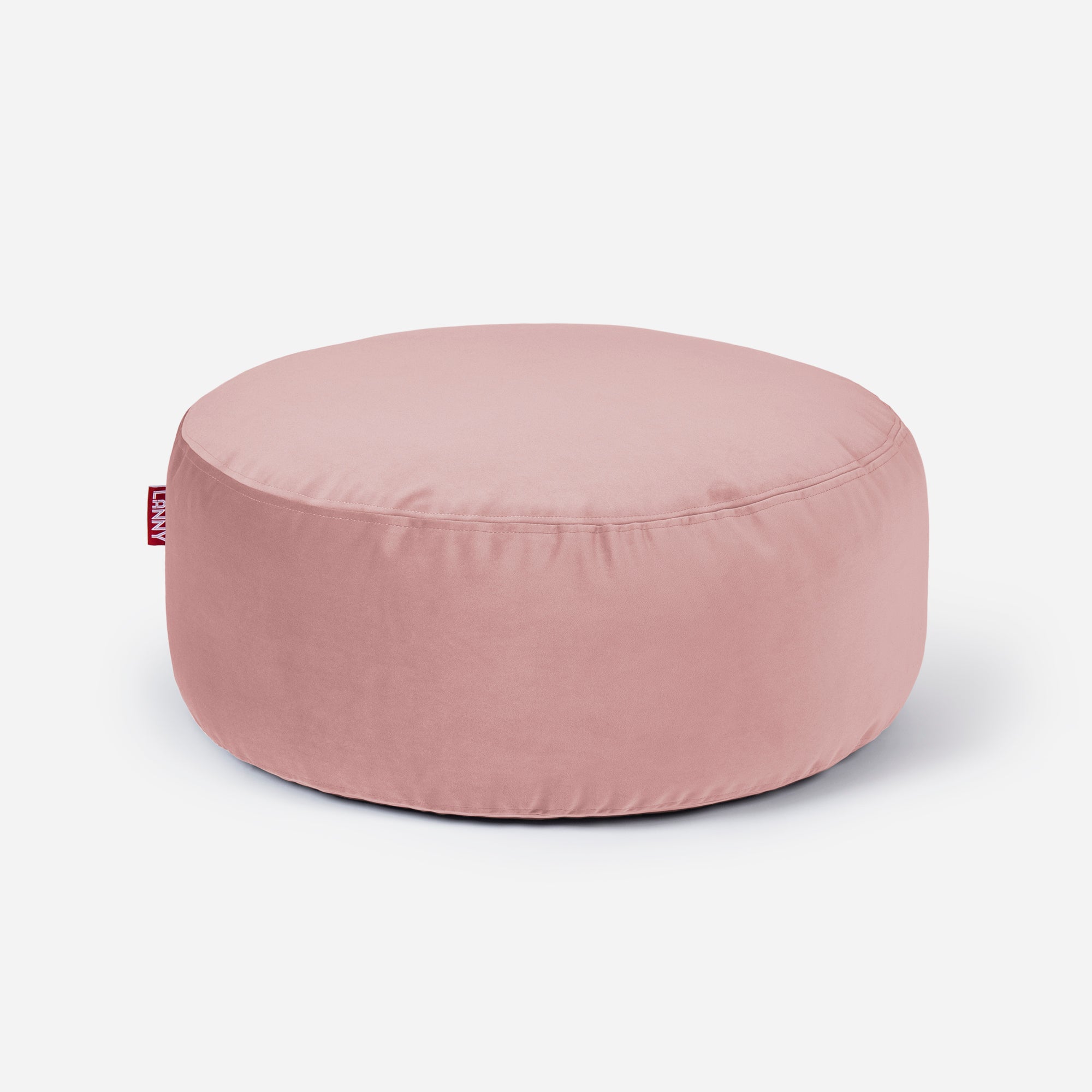 Short Velvet Pink Pouf