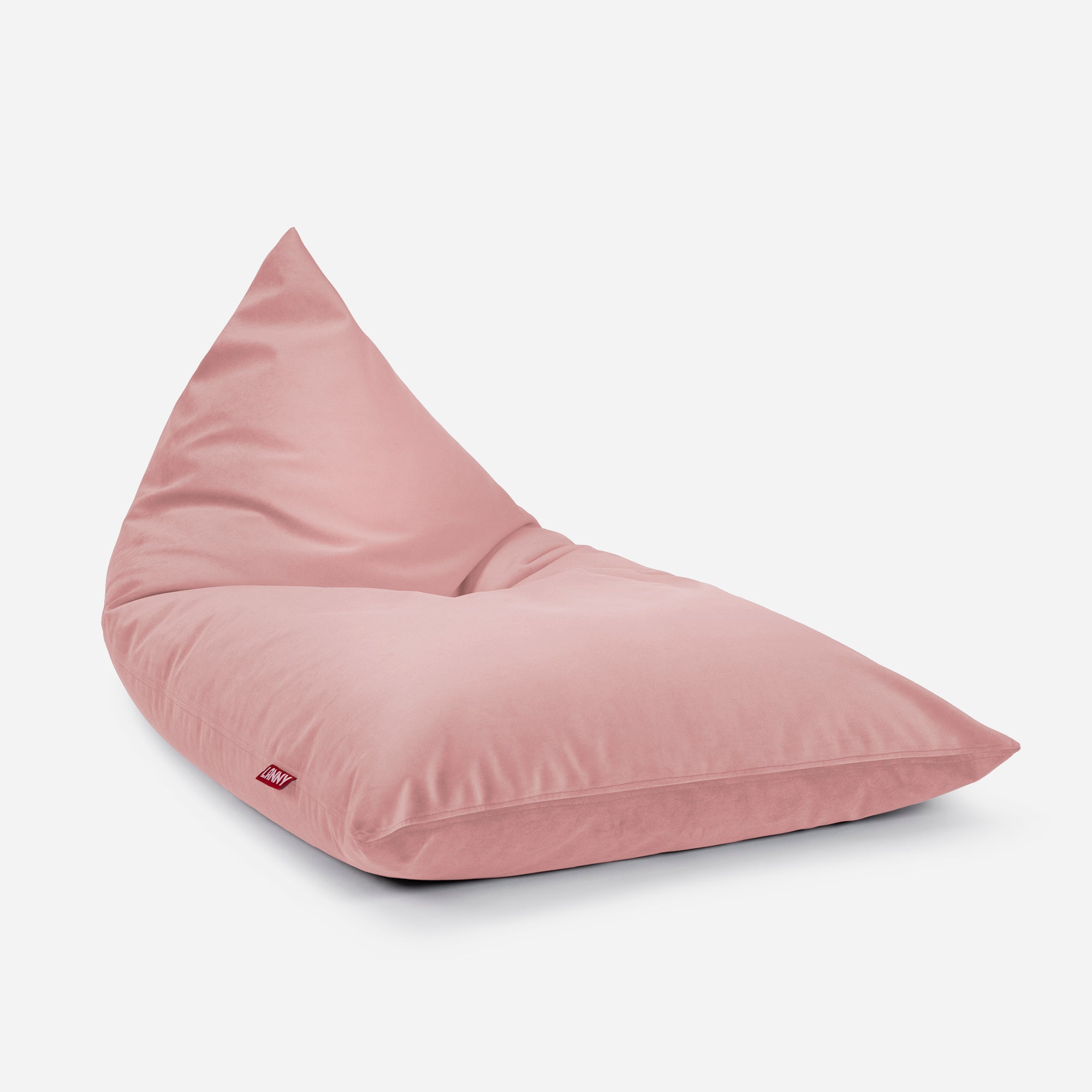 Slim Velvet Pink Bean bag