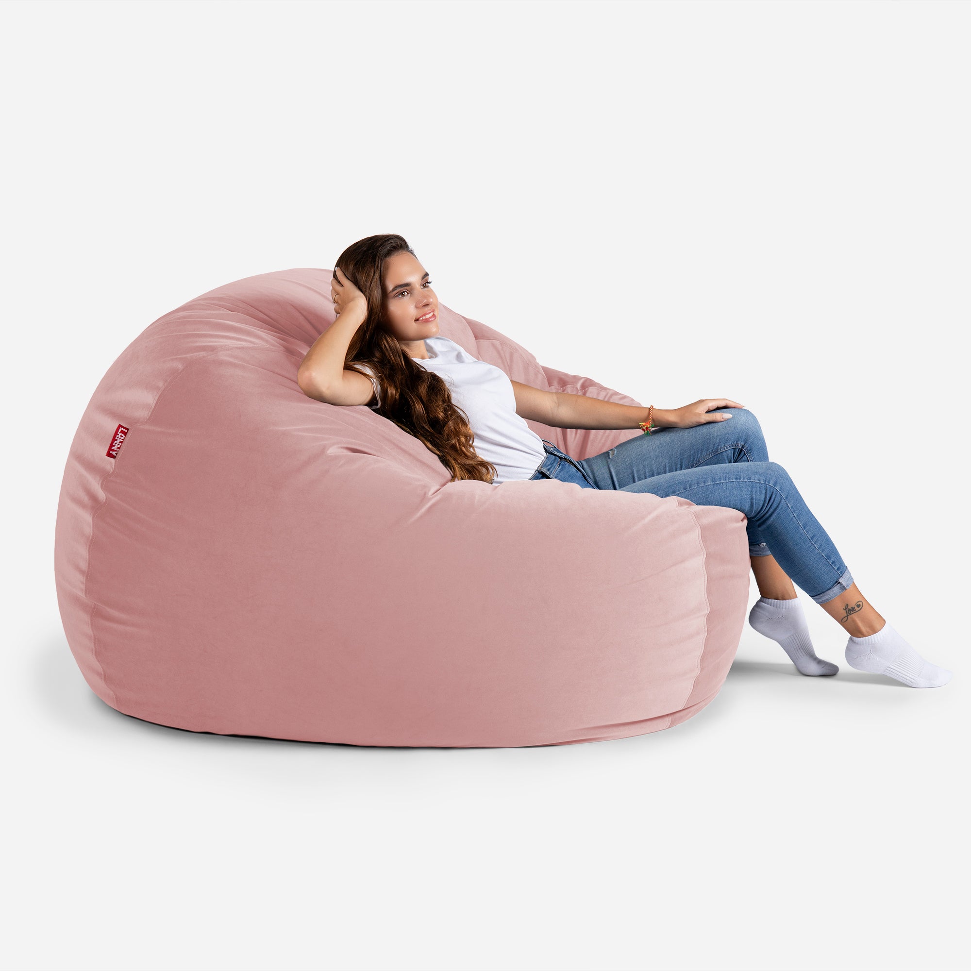 Sphere Velvet Pink Bean bag