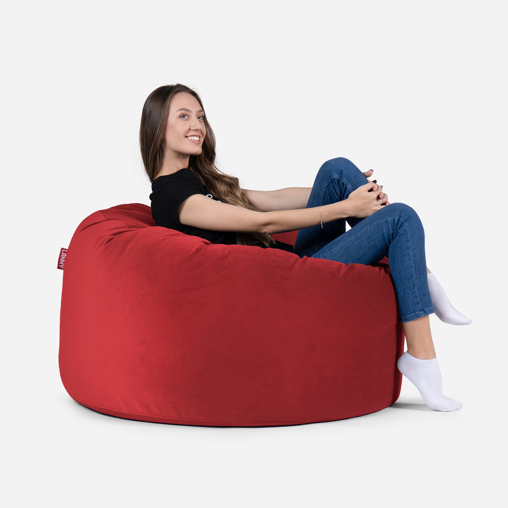 Medium Original Velvet Red Bean bag