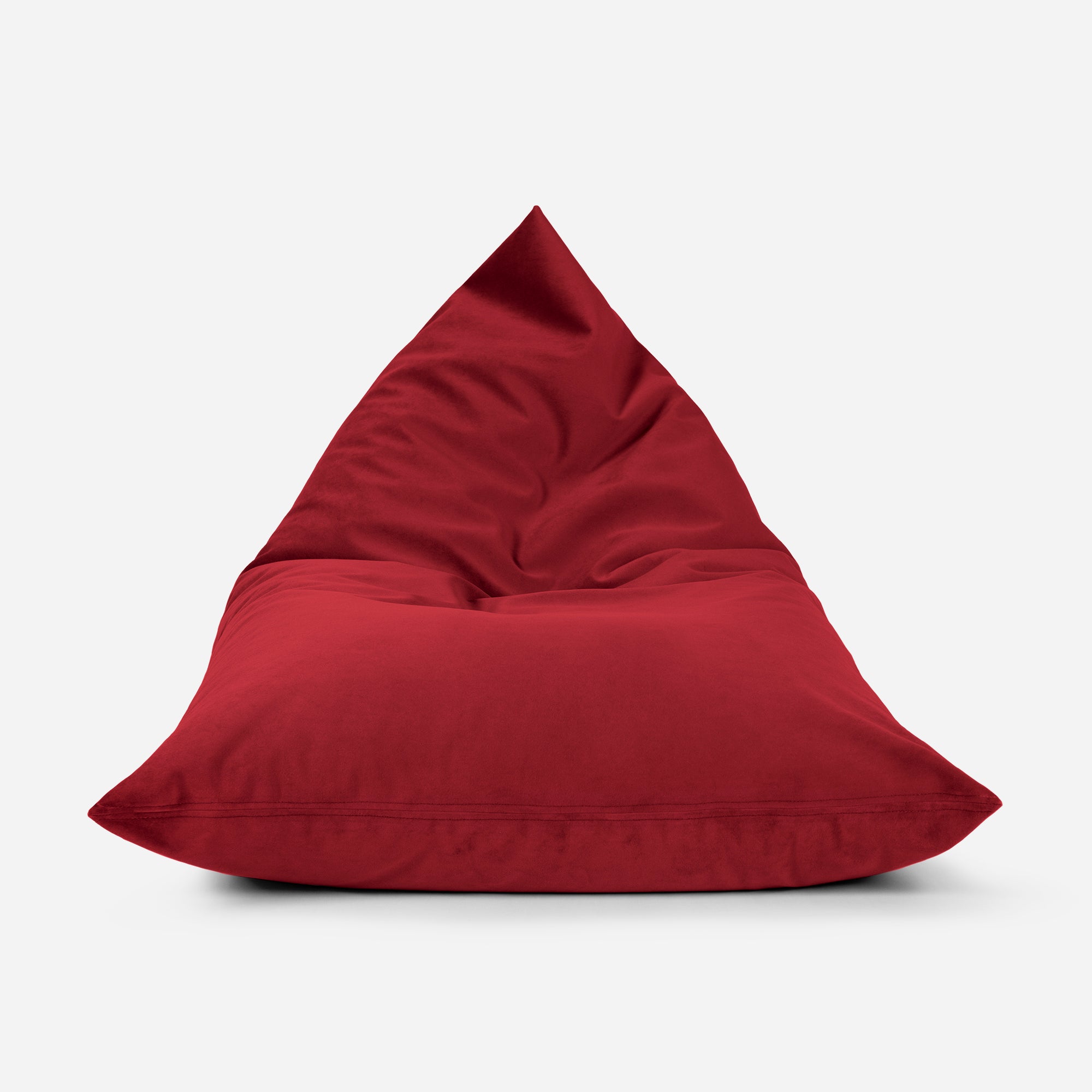 Slim Velvet Red Bean bag