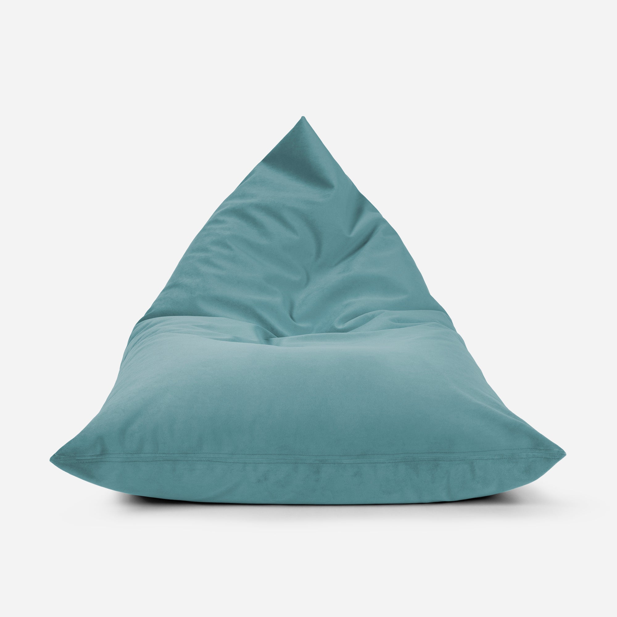 Slim Velvet Turquoise Bean bag